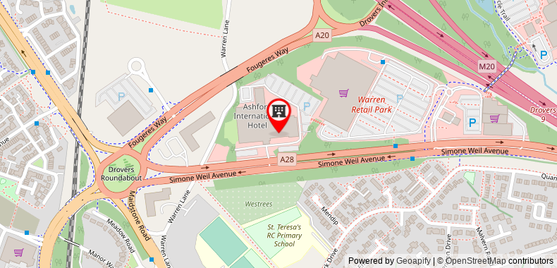 Bản đồ đến Khách sạn Ashford International - Qs