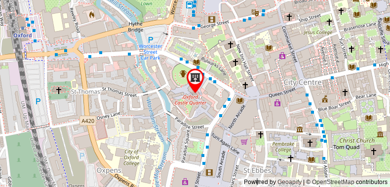 Malmaison Oxford on maps