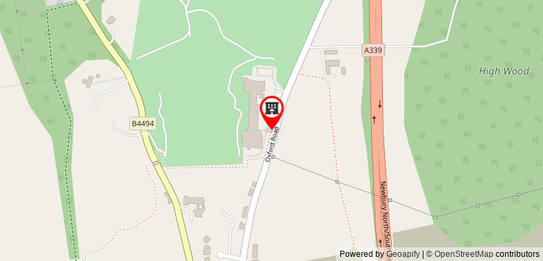 Donnington Valley Hotel and Spa on maps