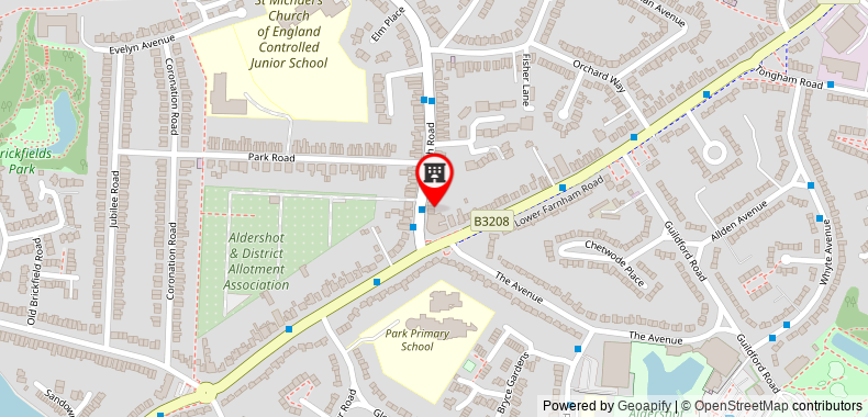 Bản đồ đến Church Road Apartment by Aldershot Short Stays