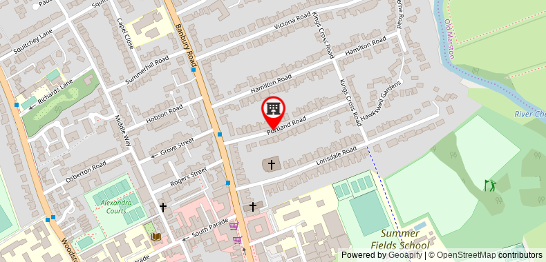 Righton serviced apartment in summertown (oxcgph1) on maps