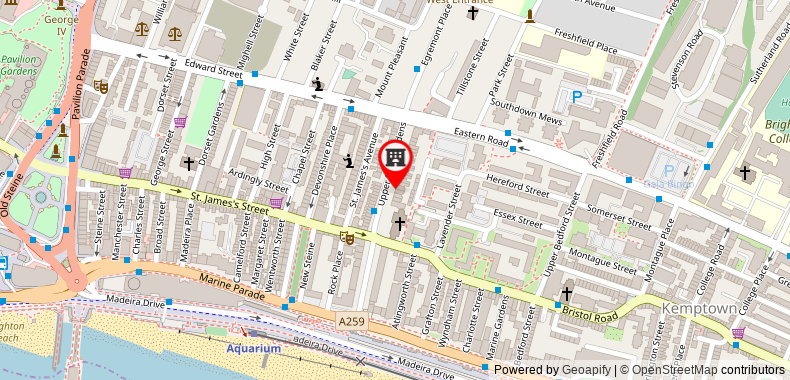 Westbourne Hotel and Spa on maps