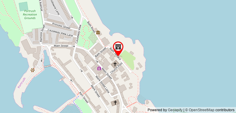 Bản đồ đến Portrush Townhouse