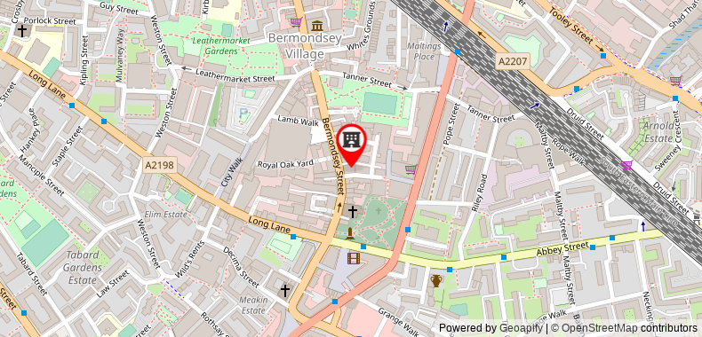 Bản đồ đến Bright Modern 2BR in Bermondsey Street Village