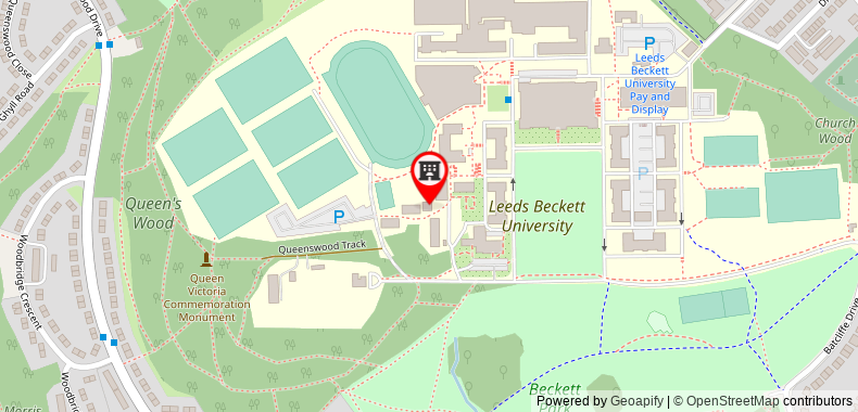 Bản đồ đến Carnegie Village - Leeds Beckett University