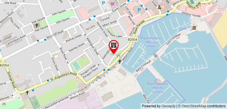 Royal Harbour Hotel on maps