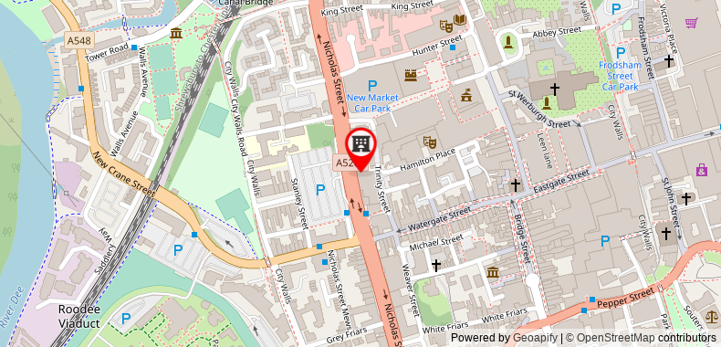 Crowne Plaza Chester on maps