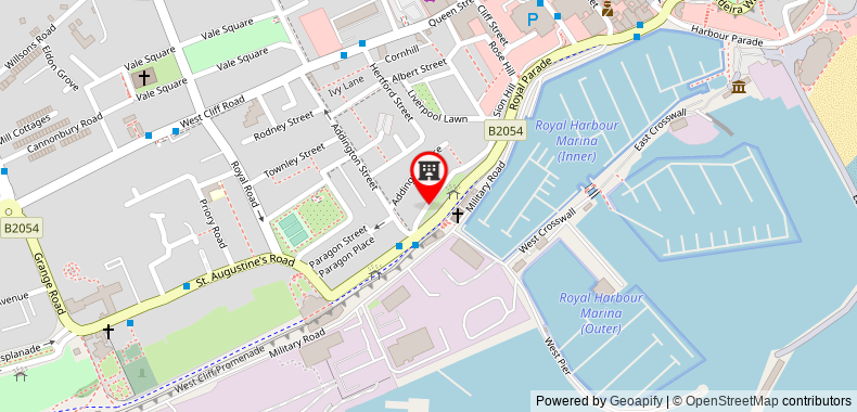 The Royal Harbour Hotel Ramsgate on maps