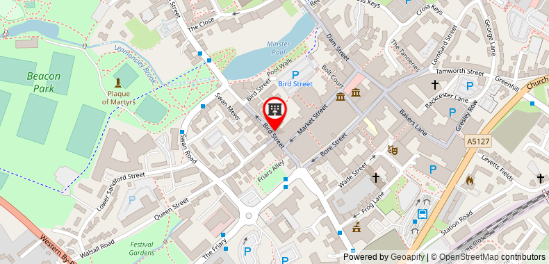 Best Western Lichfield City Centre The George Hotel on maps