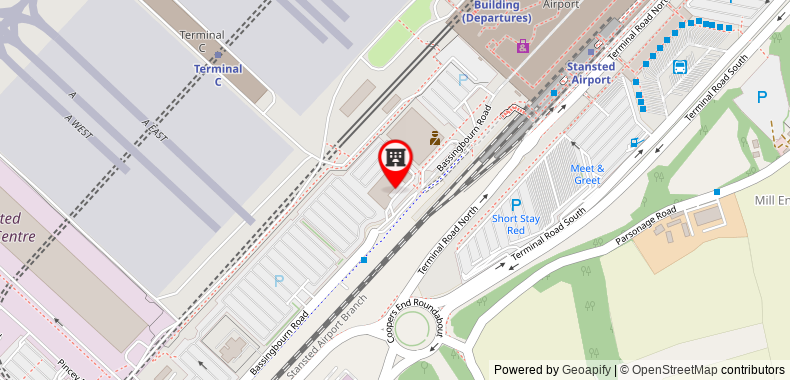 Bản đồ đến Hampton by Hilton London Stansted Airport