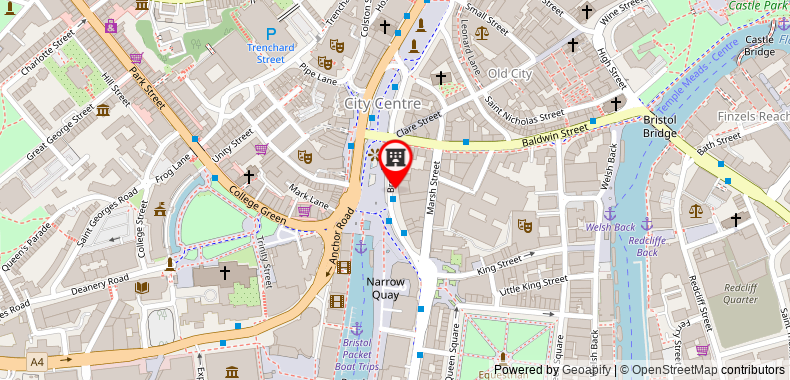 Radisson Blu Hotel Bristol on maps