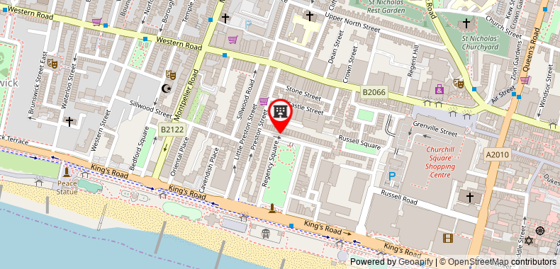Regency Hotel Brighton on maps