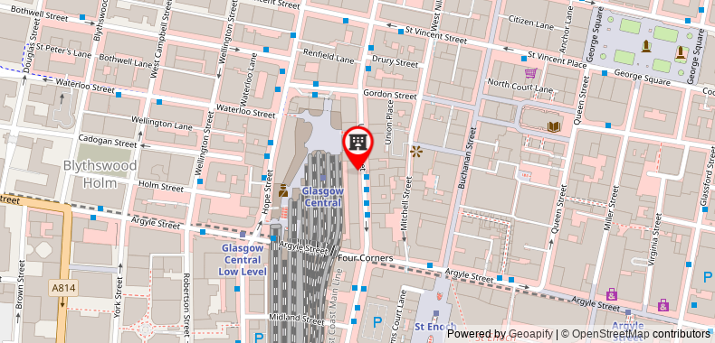 Bản đồ đến Khách sạn Rennie Mackintosh - Central Station