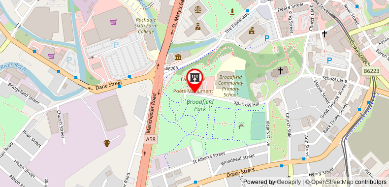 Quality Hotel Broadfield Park Rochdale on maps