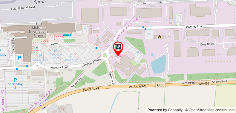Bản đồ đến Khách sạn Leonardo East Midlands Airport