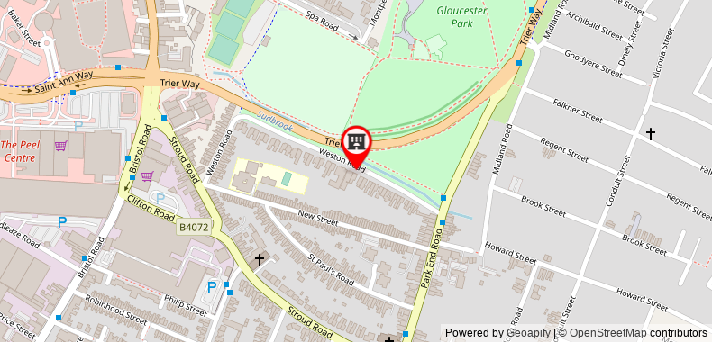 Bản đồ đến City Centre Guest House - Gloucester Park