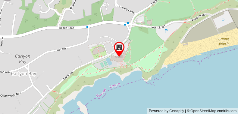 The Carlyon Bay Hotel and Spa on maps