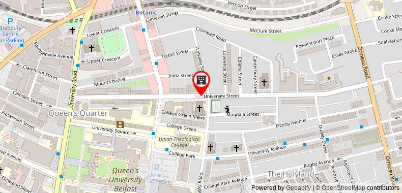 Bản đồ đến ibis Belfast Queens Quarter