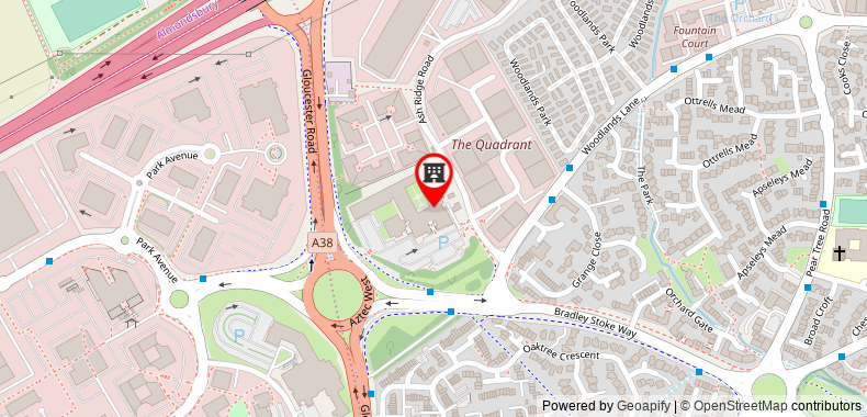 DoubleTree by Hilton Hotel Bristol North on maps