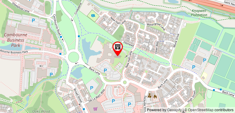 Bản đồ đến Khách sạn Cambridge Belfry & Spa