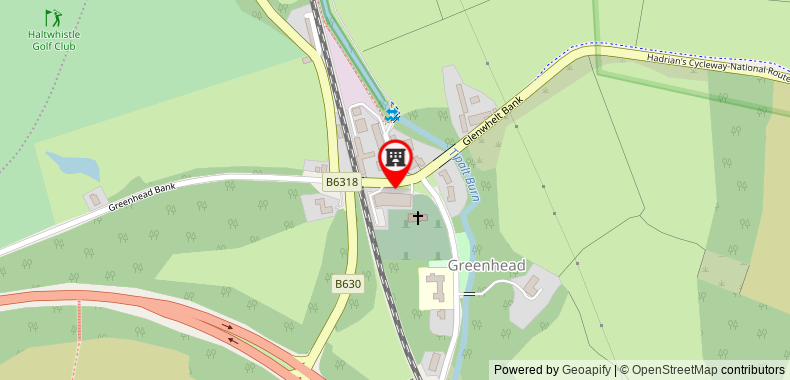 The Greenhead Hotel on maps