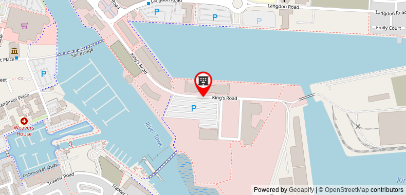 Waterfront Penthouses on maps