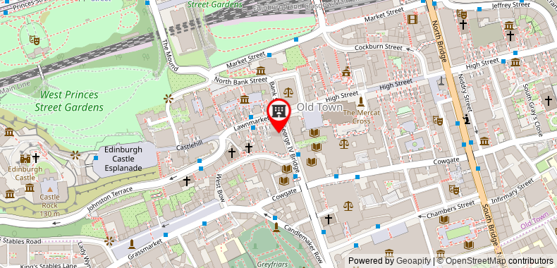 Bản đồ đến Khách sạn Radisson Collection , Royal Mile Edinburgh