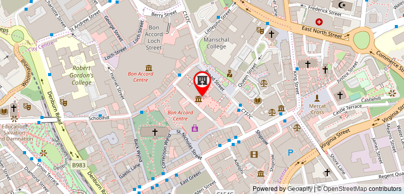 Bản đồ đến Residence Inn by Marriott Aberdeen
