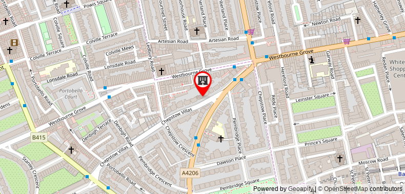 Bản đồ đến Veeve 6 Bedroom Home With Pool Chepstow Villas Notting Hill