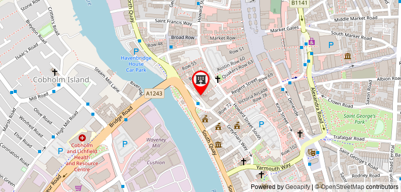 The Star Hotel on maps