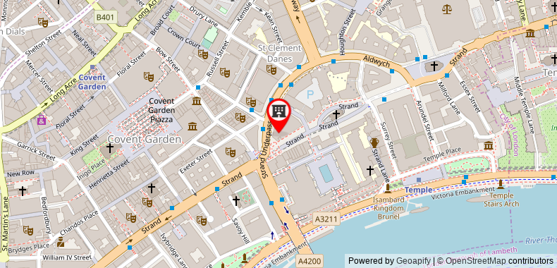 Bản đồ đến Khách sạn One Aldwych