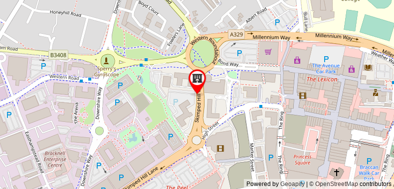 Bản đồ đến Premier Inn Bracknell Central