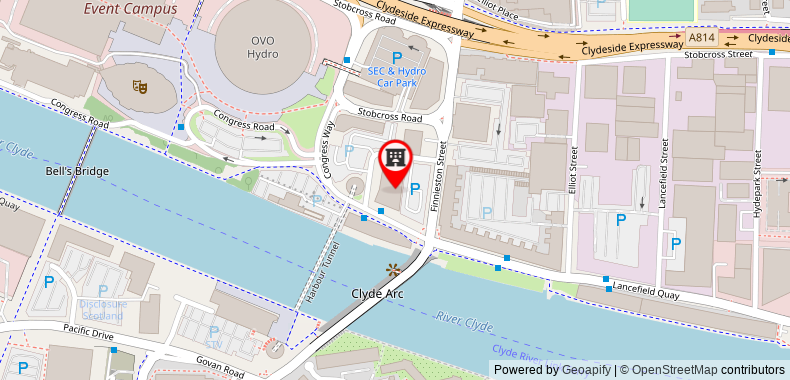 Bản đồ đến Khách sạn Radisson RED , Glasgow