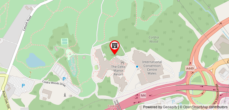 Coldra Court Hotel by Celtic Manor on maps