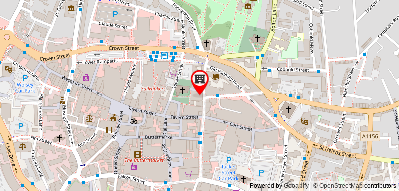 OYO Great White Horse Hotel on maps