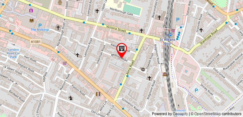 Bản đồ đến Portfolio Apartments - St Albans City Centre