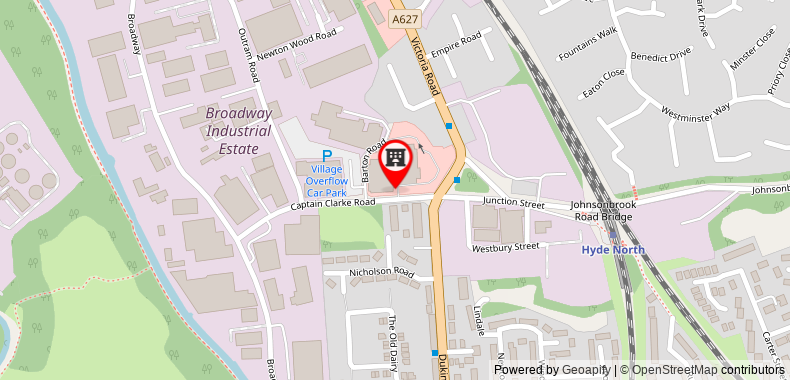 Village Hotel Manchester Hyde on maps