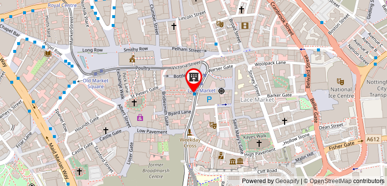 Ibis Nottingham Centre Hotel on maps