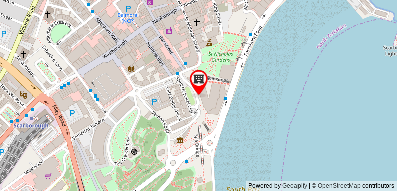 Grand Scarborough Hotel on maps