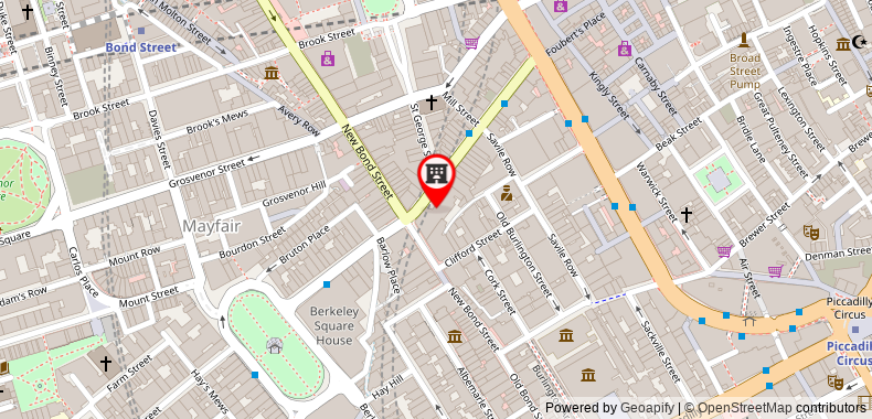 The Westbury Mayfair, a Luxury Collection Hotel, London on maps