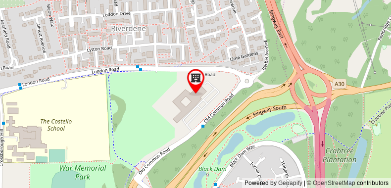 Crowne Plaza Basingstoke on maps