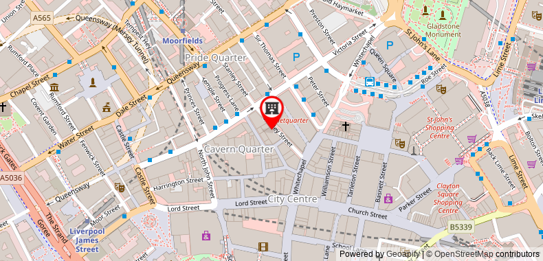 Euro Hostel Liverpool on maps