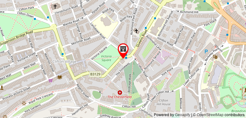 Bản đồ đến Khách sạn Victoria Square Clifton Village