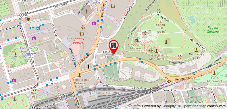 Parliament House Hotel on maps