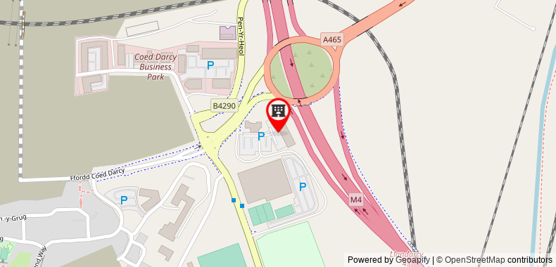 Holiday Inn Express Swansea East on maps