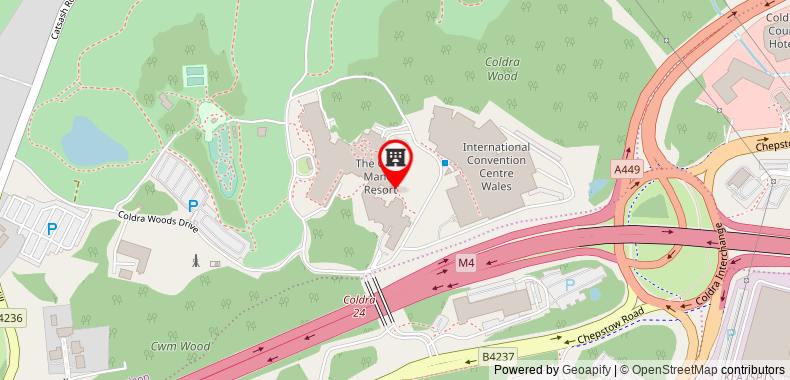 The Manor House At Celtic Manor on maps