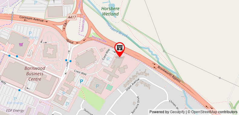 Holiday Inn Gloucester / Cheltenham on maps
