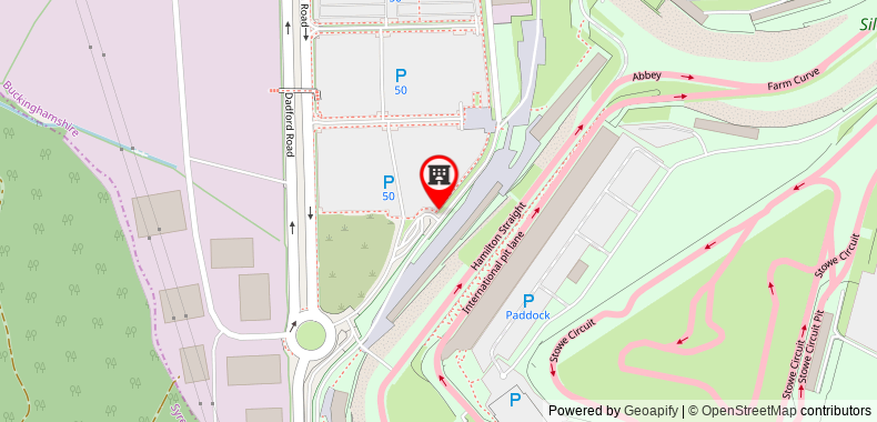 Bản đồ đến Hilton Garden Inn Silverstone
