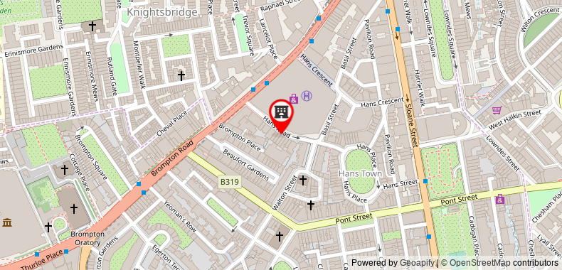 Bản đồ đến Contemporary & Spacious Apartment In Knightsbridge