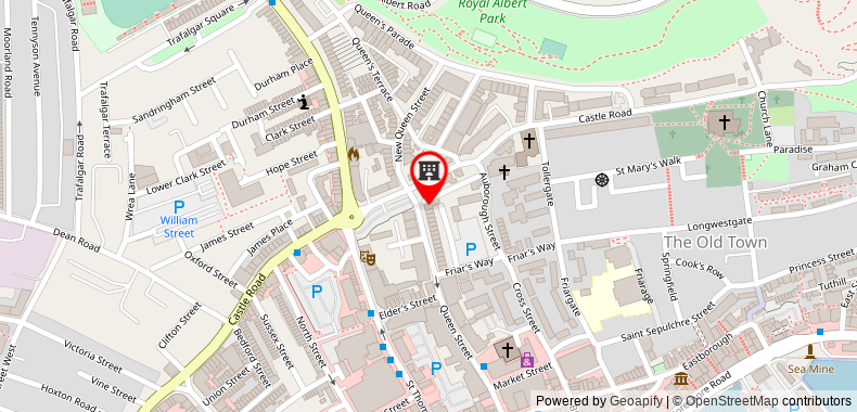 Granby Hotel on maps